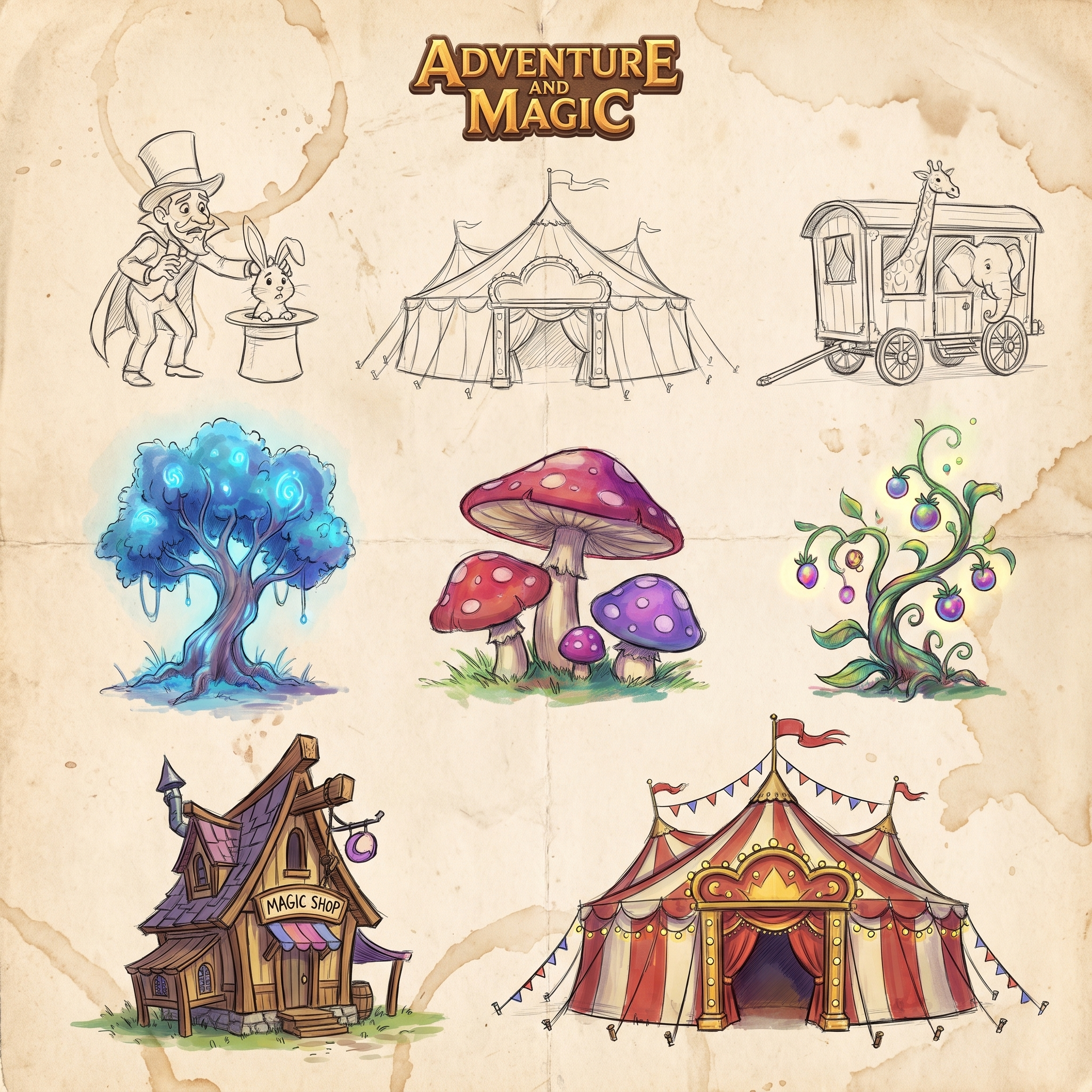 Adventure and Magic concept art